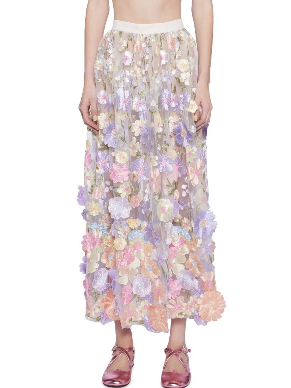 Dolls Kill x Suger Thrillz Floral Dreams Maxi Skirt Size XL NWT